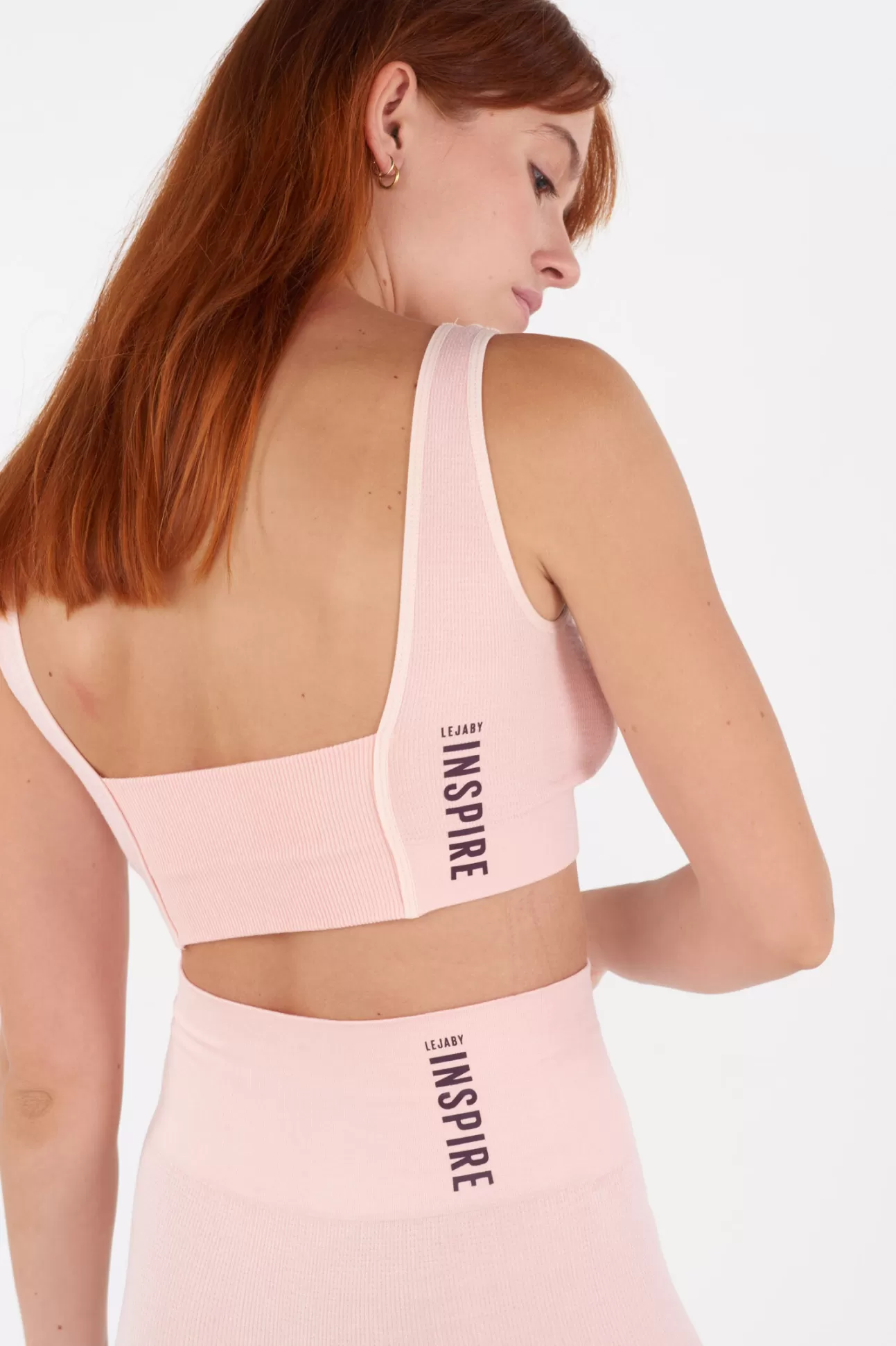 Maison Lejaby Seamless Softy*Brassière Sans Armature Décolleté V Rose Issue De Fibres V G Tales Abricot