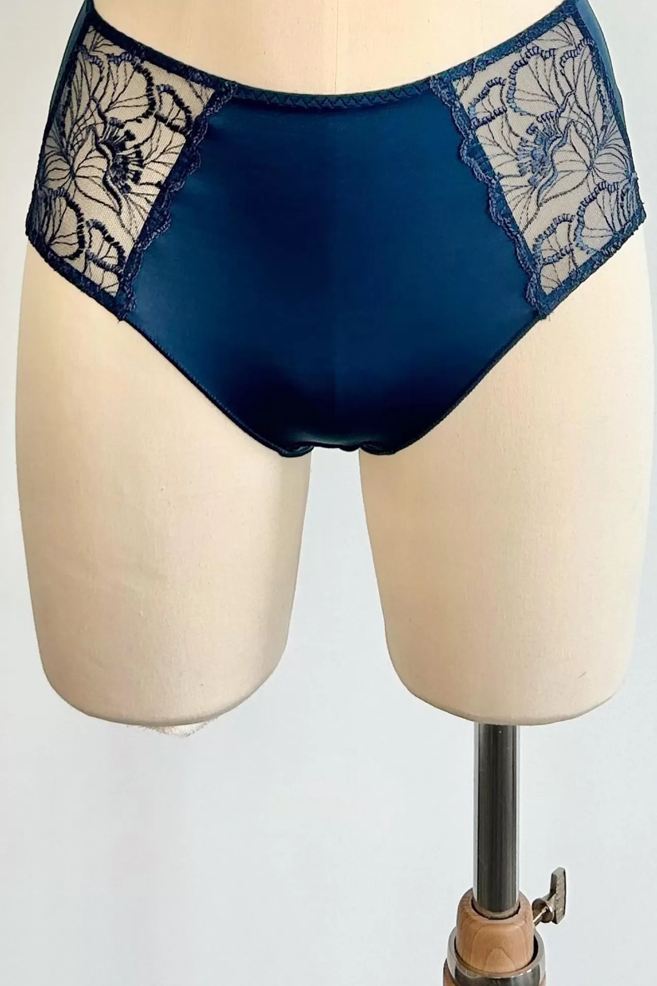 Maison Lejaby Flora*Culotte En Broderie Suisse Bleu Bleu Stone