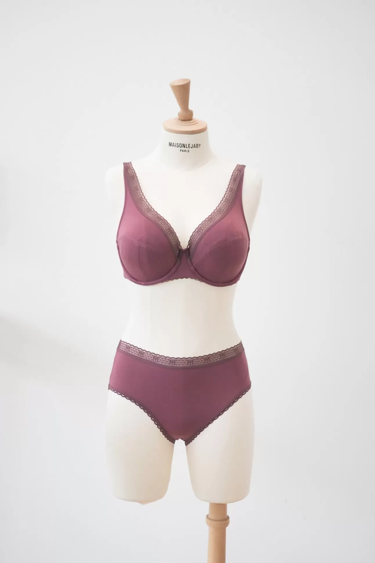 Maison Lejaby La Petite Lejaby*Culotte Taille Haute Bordeaux Issue De Fibres V G Tales Burgundy