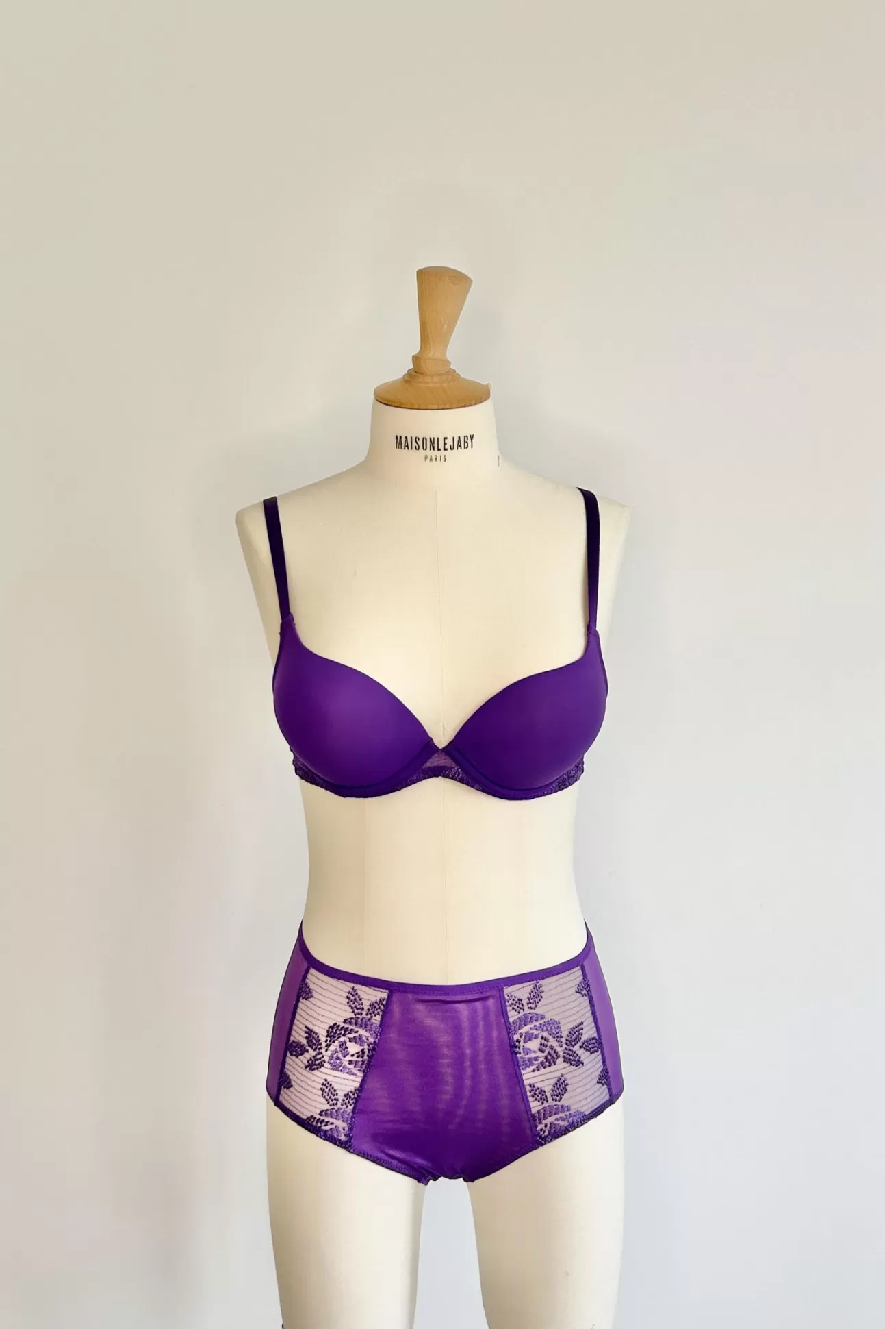 Maison Lejaby Culotte Taille Haute*Culotte Taille Haute Brod E Violet Cosmic