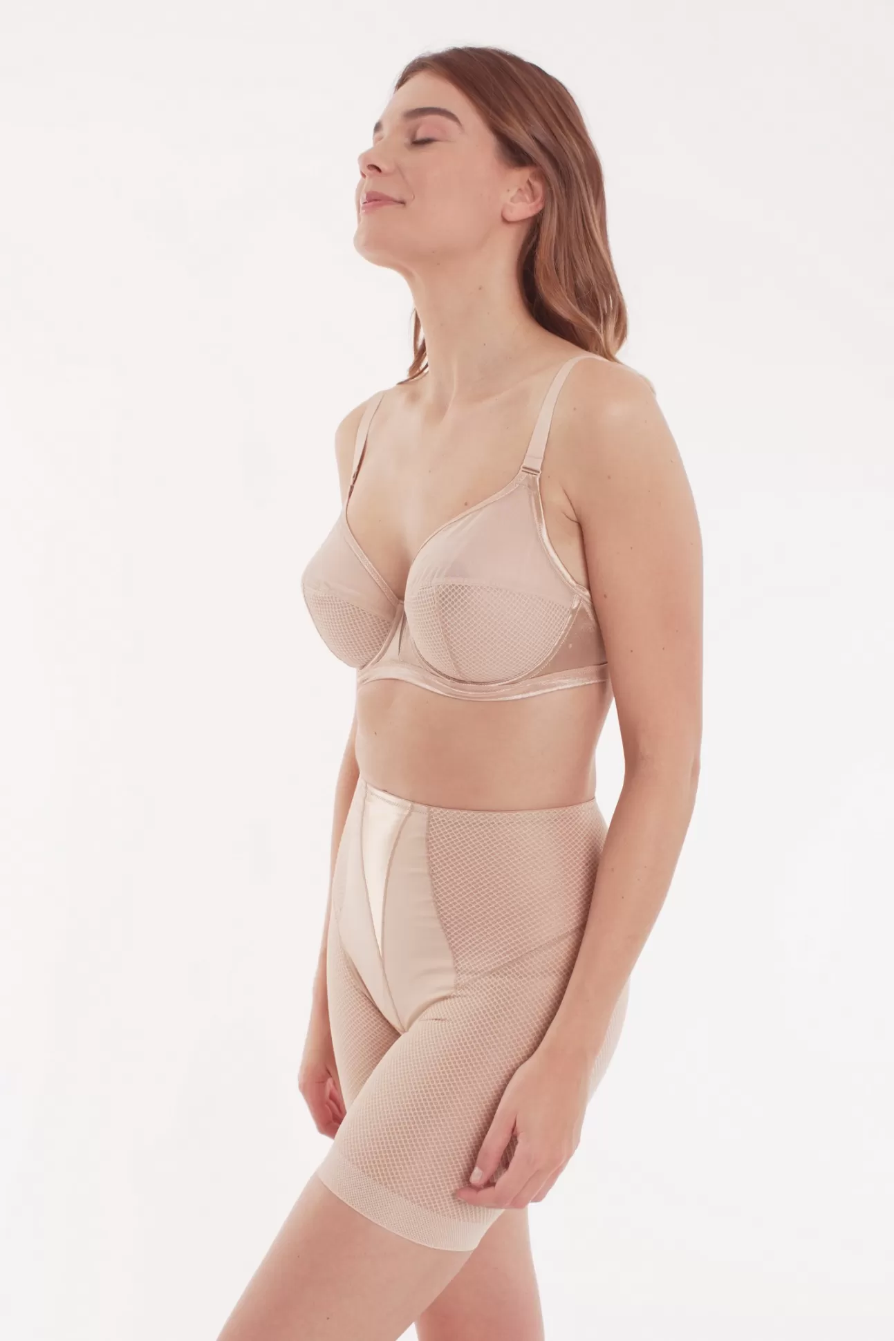 Maison Lejaby Silhouette*Cycliste En Mati Re Gainante Beige
