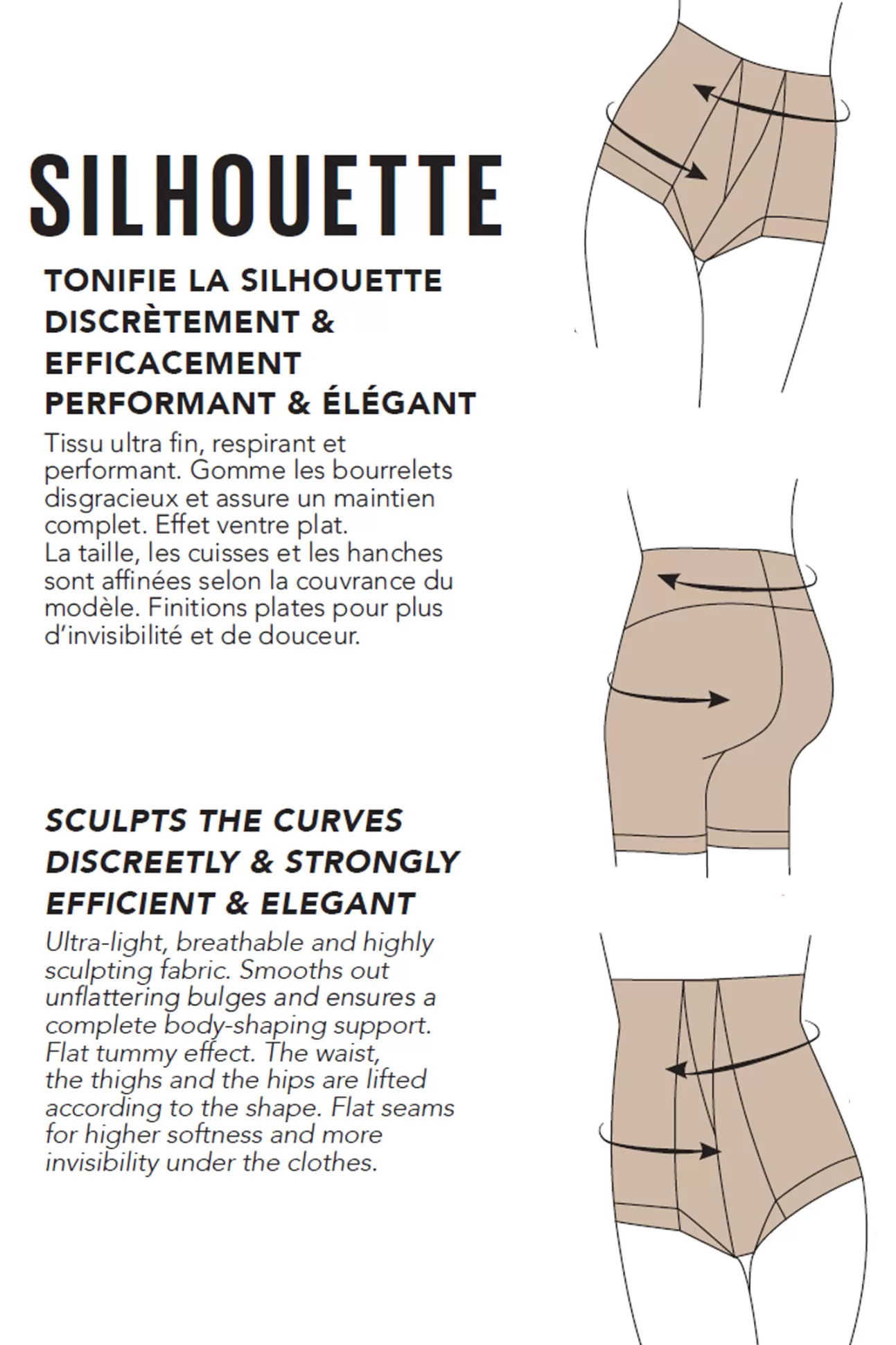 Maison Lejaby Silhouette*Gaine Taille Haute Avec Bretelles Amovibles En Mati Re Gainante Beige