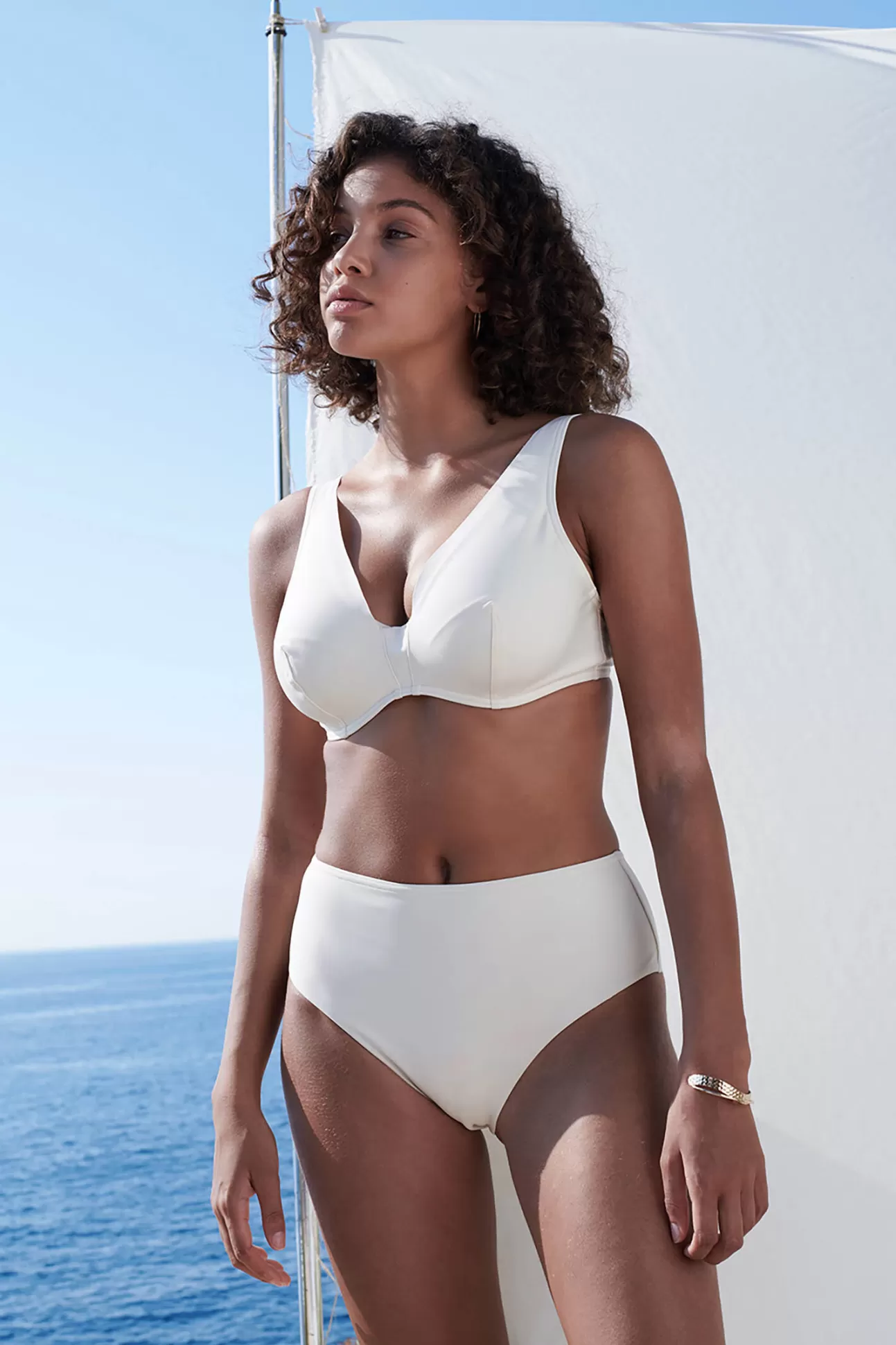 Maison Lejaby Triangle*Haut De Maillot Triangle Armatur Beige Lin