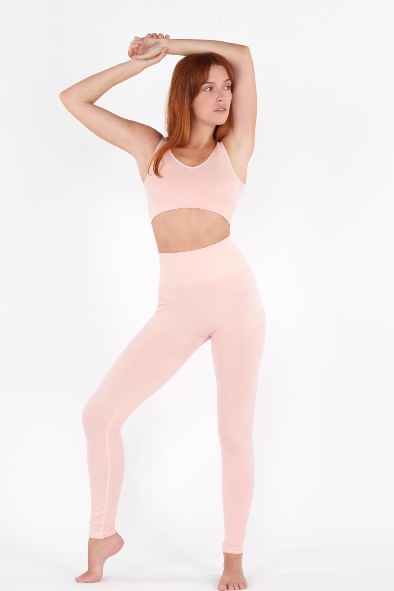 Maison Lejaby Seamless Softy*Legging Rose Clair Issu De Fibres V G Tales Abricot