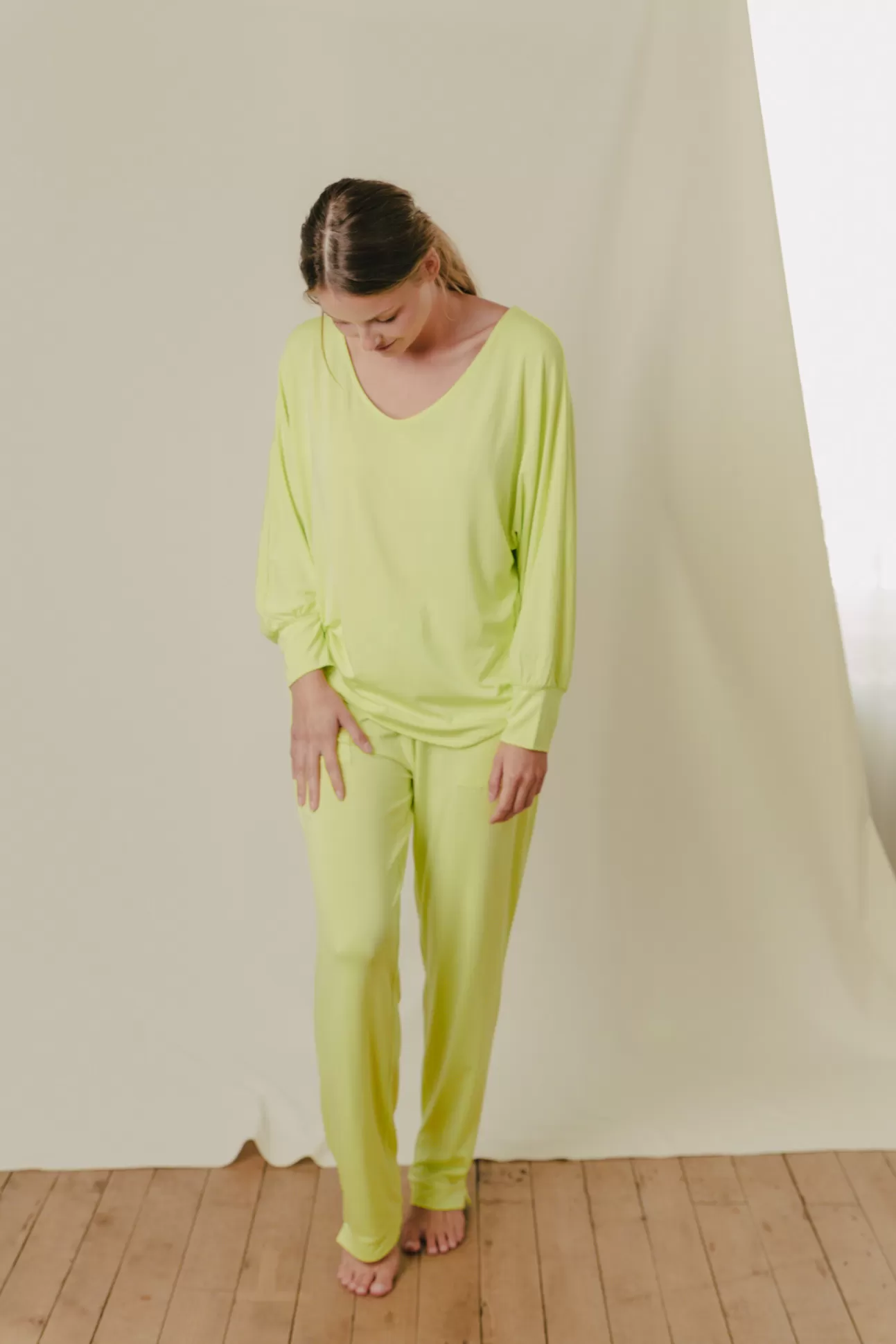 Maison Lejaby Pyjama*Pantalonjaune Issu De Fibres V G Tales Sunny