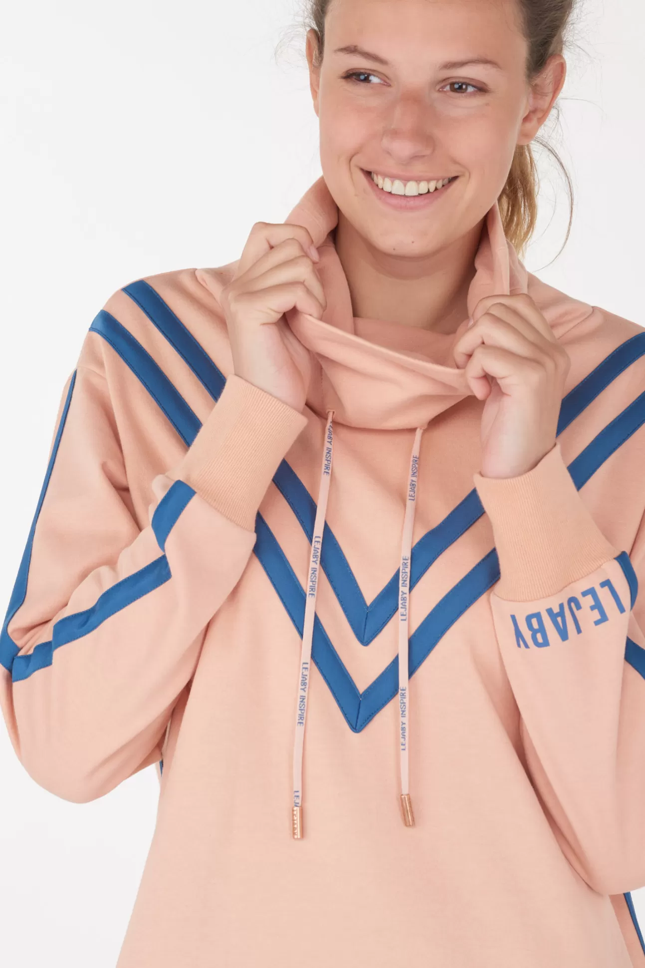 Maison Lejaby Robes T-Shirt Et Robes Pull*Robe Sweat Rose Clair Issue De Fibres V G Tales Abricot