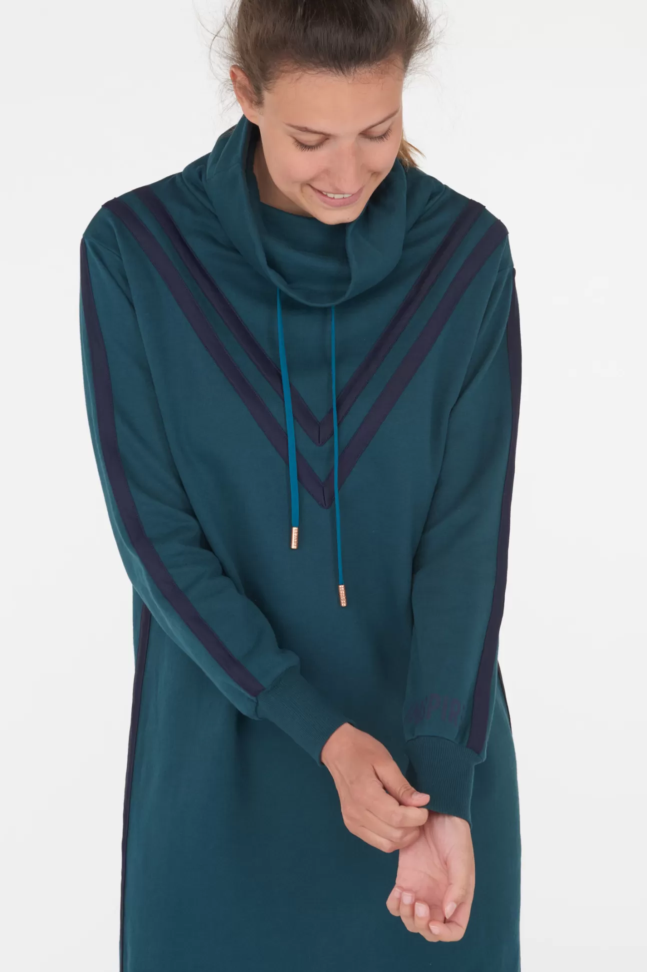 Maison Lejaby M Ditation*Robe Sweat Verte Issue De Fibres V G Tales Lagoon