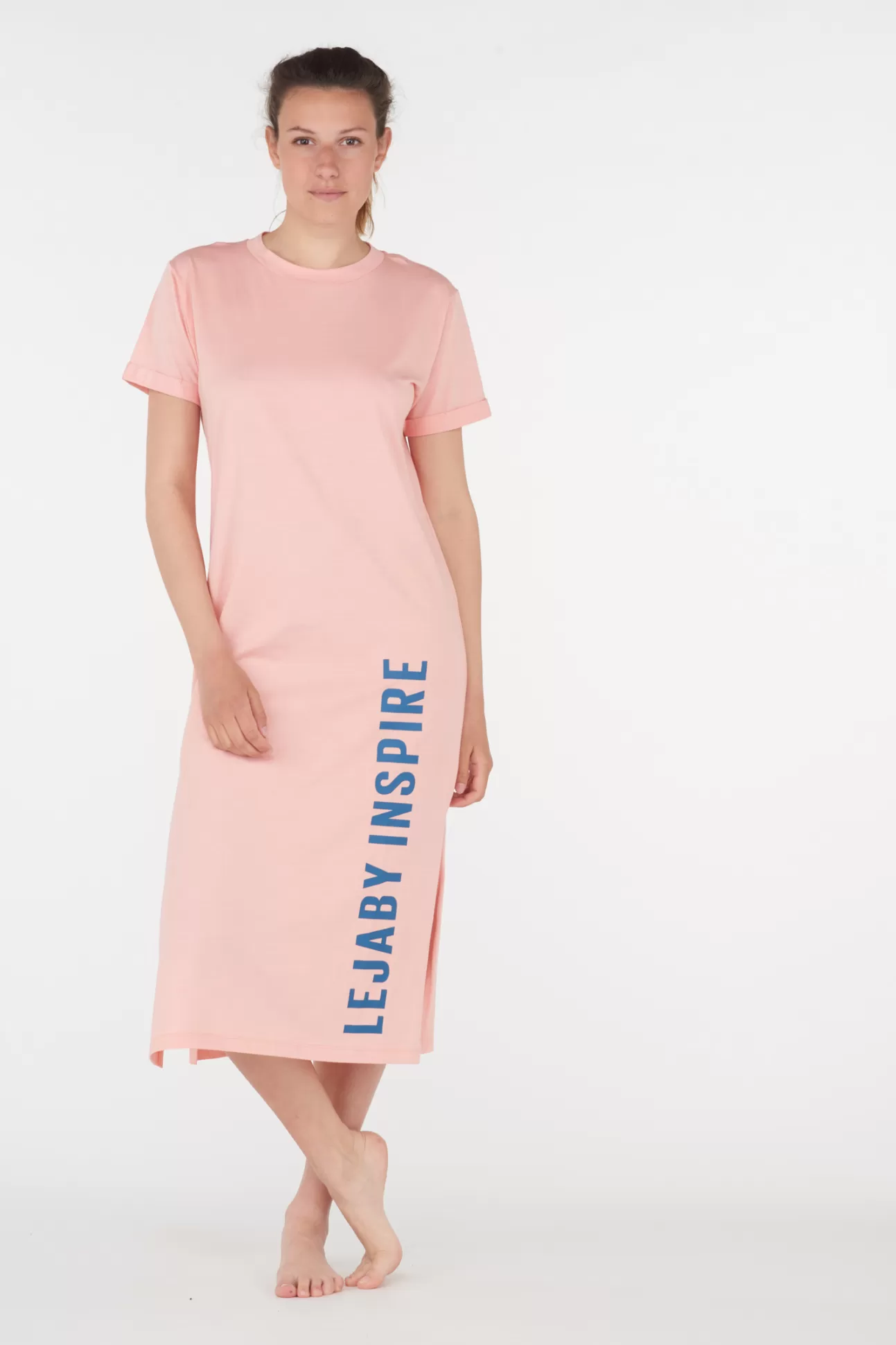 Maison Lejaby Robes T-Shirt Et Robes Pull*Robe T-Shirt Rose Clair Issue De Fibres V G Tales Abricot