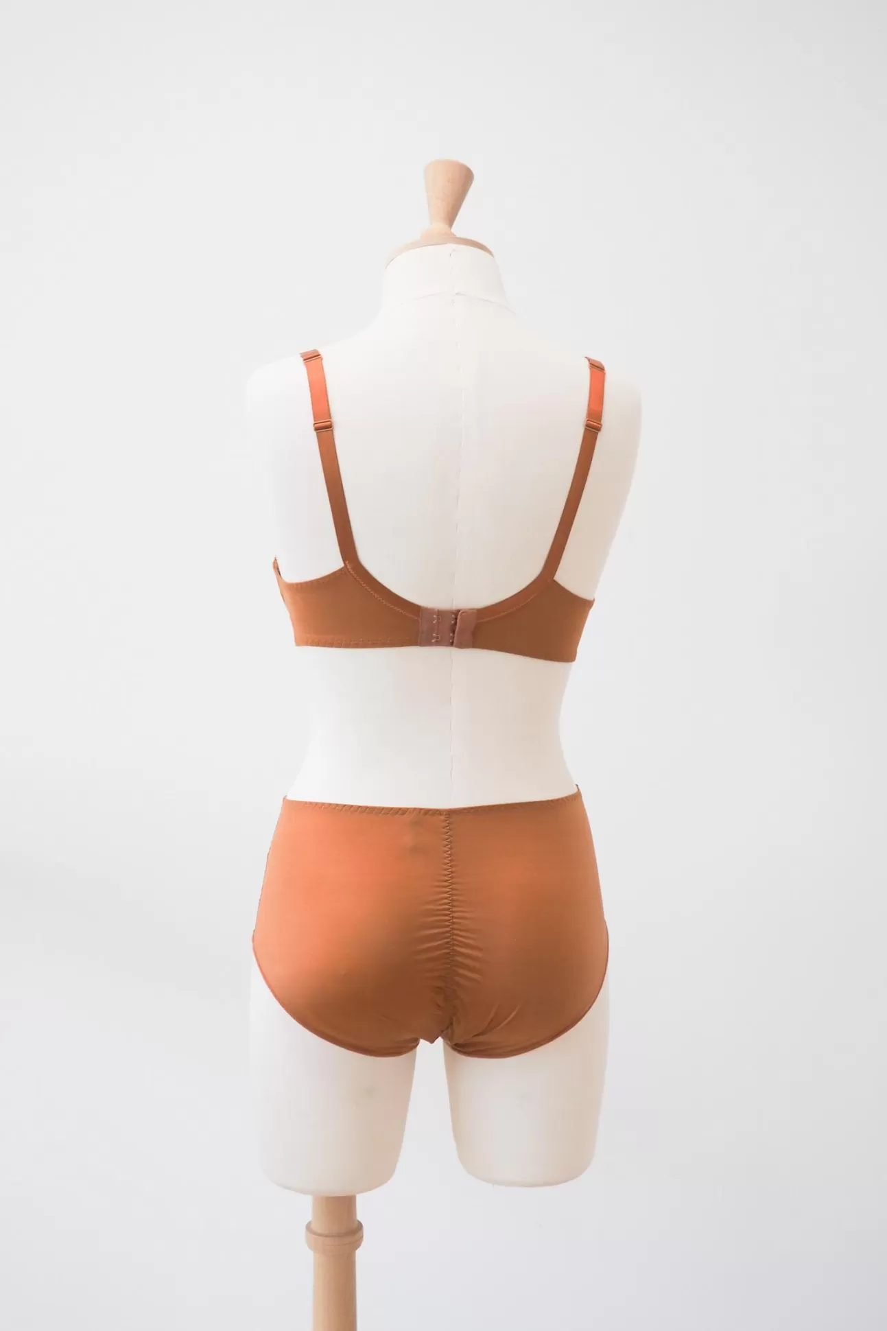 Maison Lejaby Bonnets F, G, H*Soutien-Gorge Armatur Grande Taille En Broderie Suisse Ocre Sienne