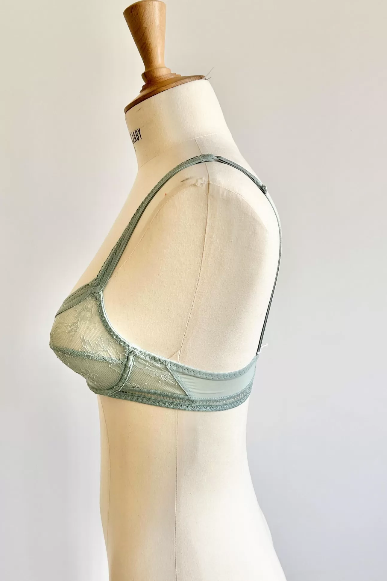 Maison Lejaby Miss Lejaby*Soutien-Gorge Avec Armatures Bleu Gris En Dentelle De Calais Source