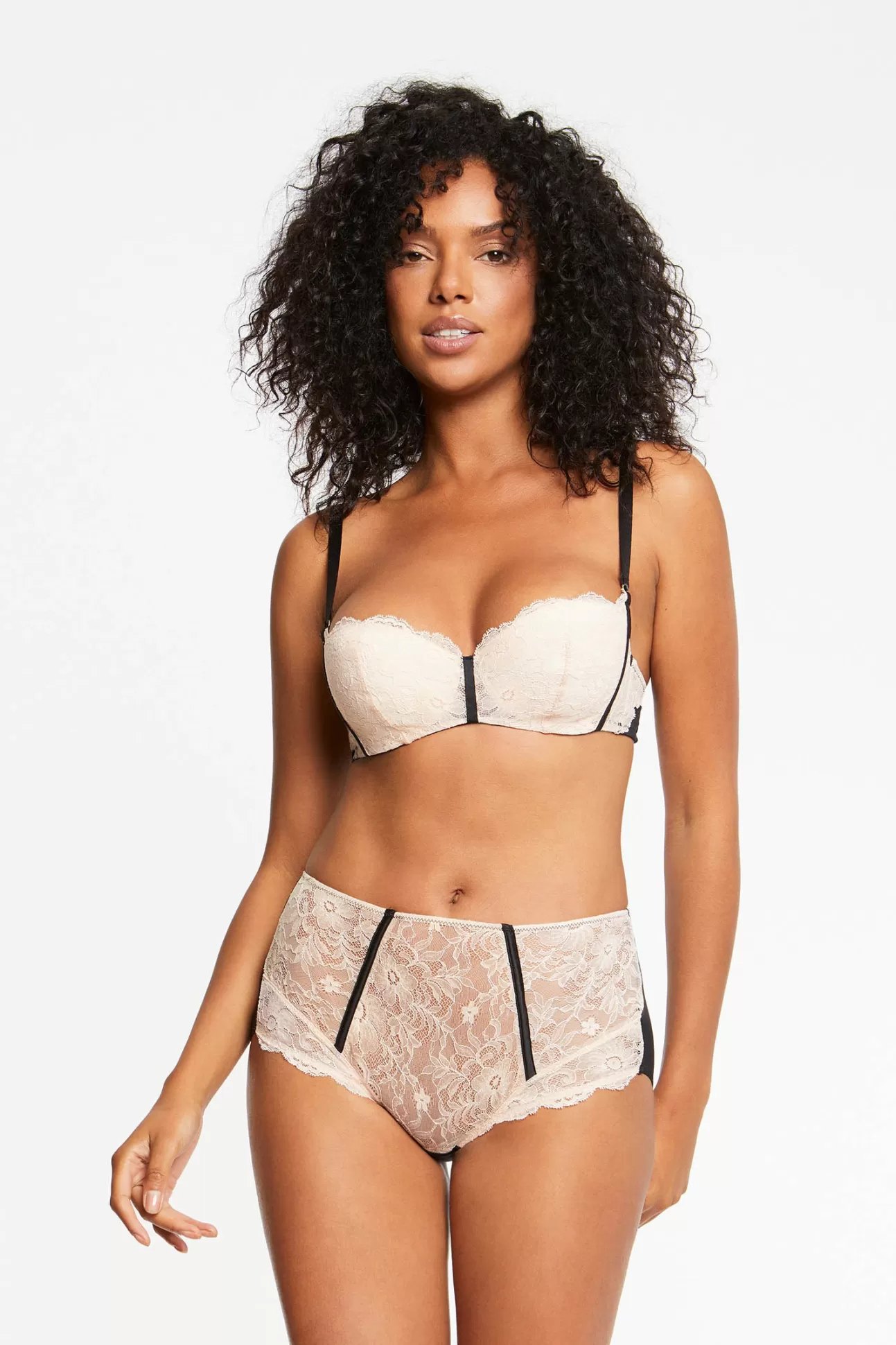 Maison Lejaby Corbeille Mousse*Soutien-Gorge Corbeille En Dentelle Et Lys Noir