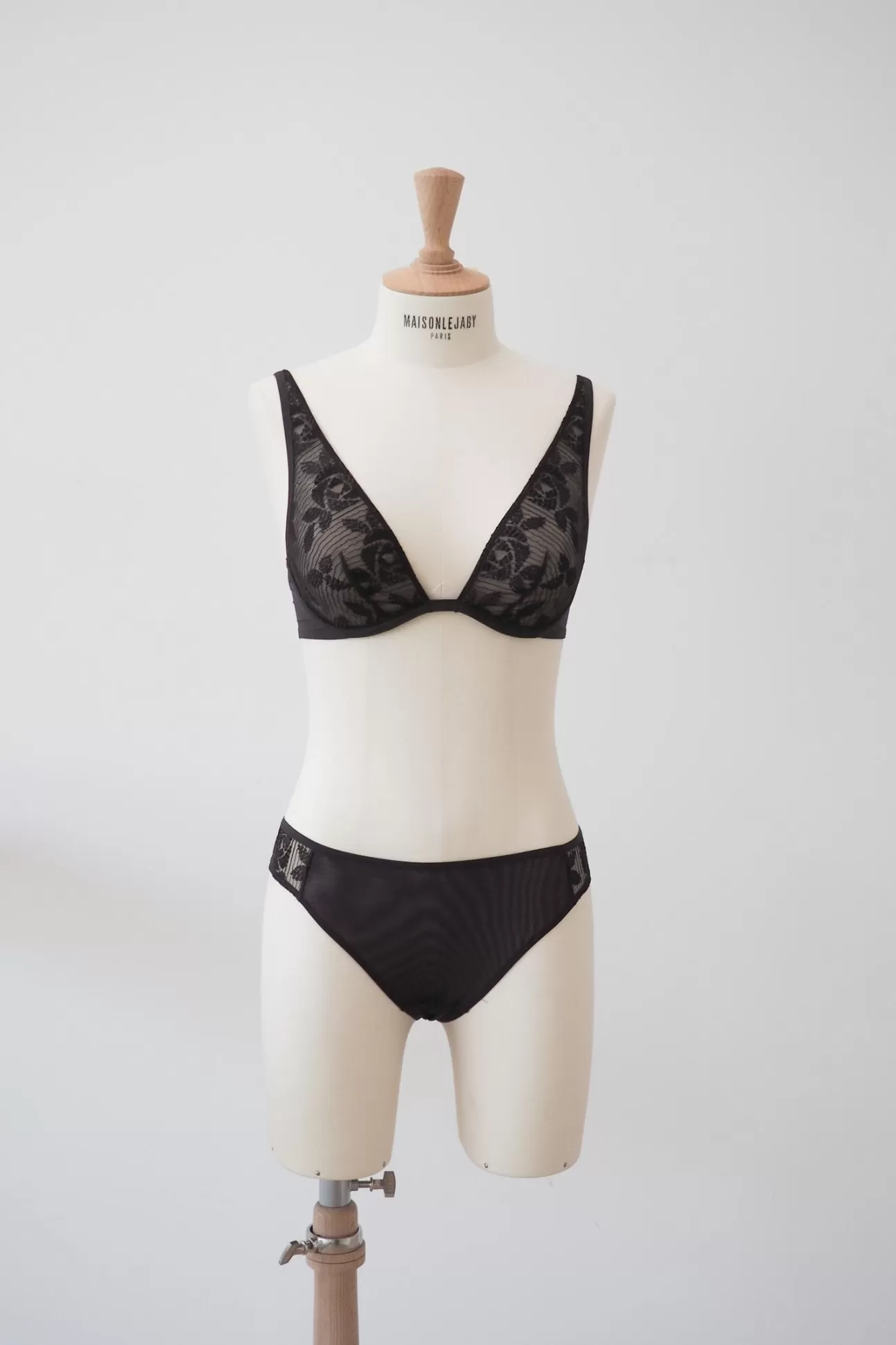 Maison Lejaby Triangle*Soutien-Gorge Triangle Avec Armatures Noir Cafe Noir