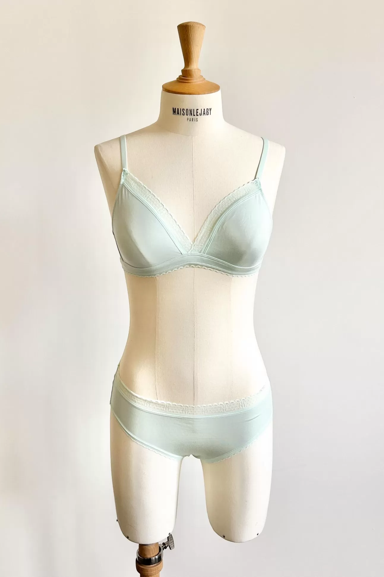 Maison Lejaby La Petite Lejaby*Soutien-Gorge Triangle Sans Armatures Menthe Issu De Fibres V G Tales Peppermint