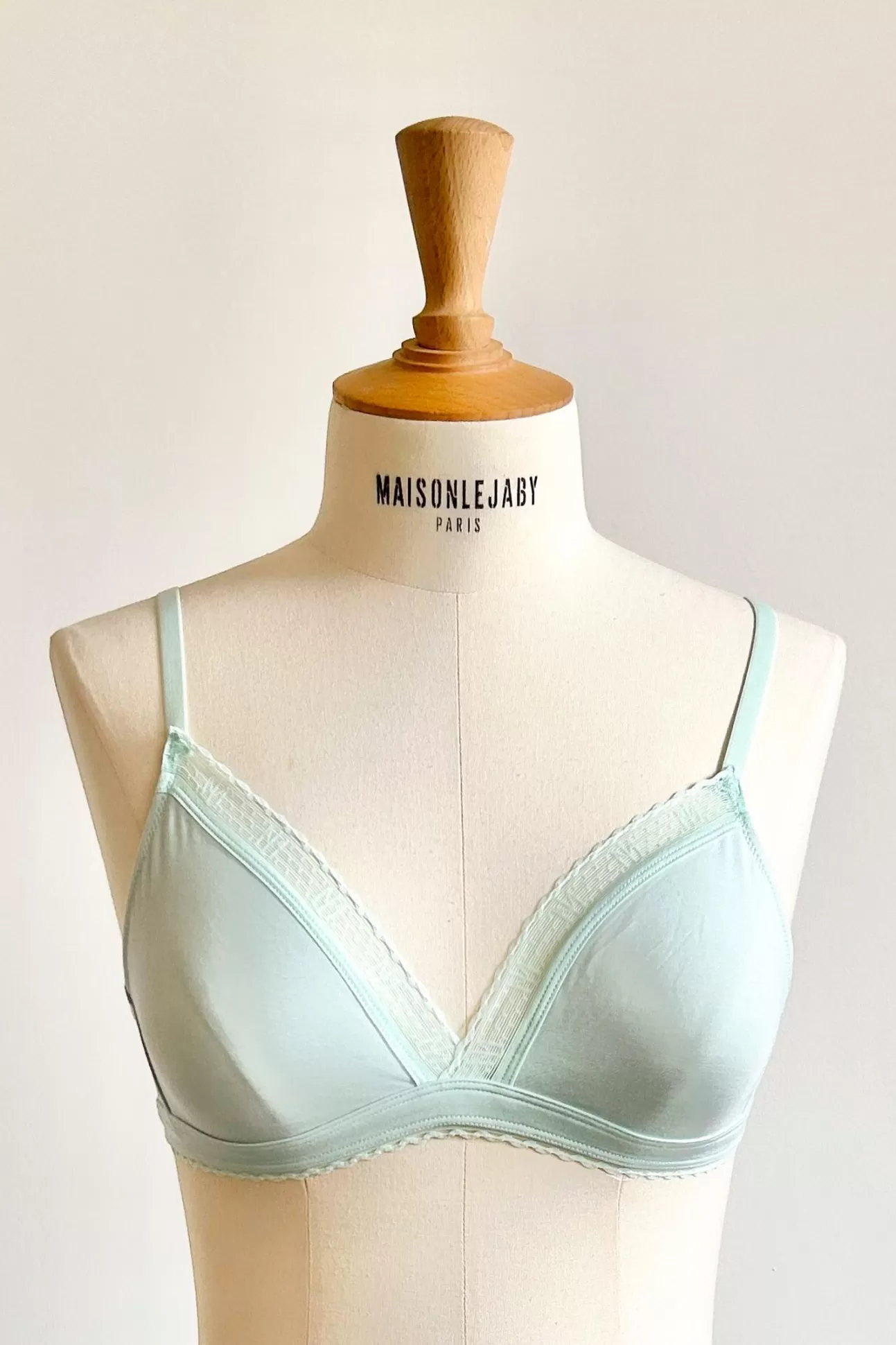 Maison Lejaby La Petite Lejaby*Soutien-Gorge Triangle Sans Armatures Menthe Issu De Fibres V G Tales Peppermint