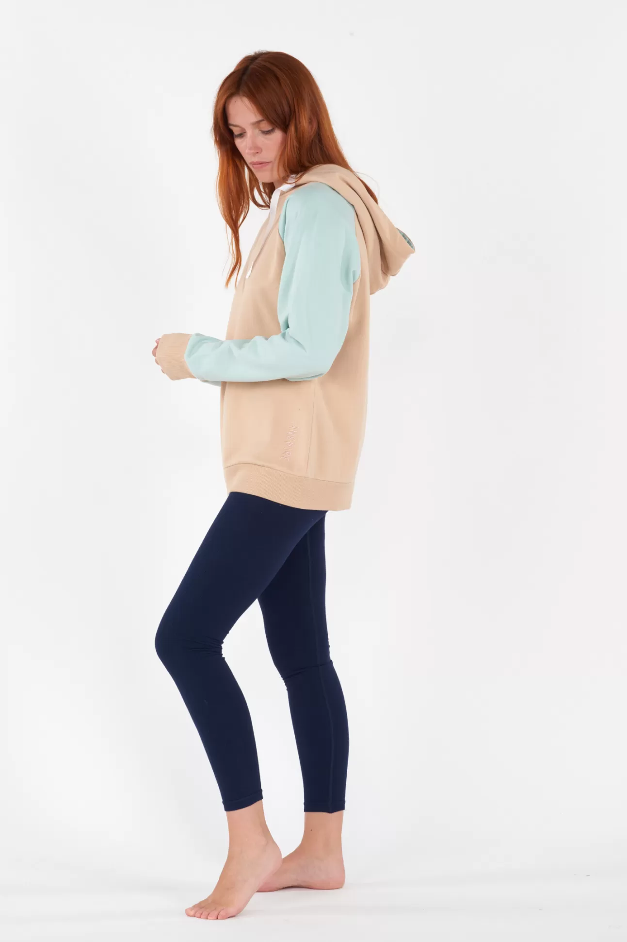 Maison Lejaby Blockcolor*Sweat Capuche Clair Beige