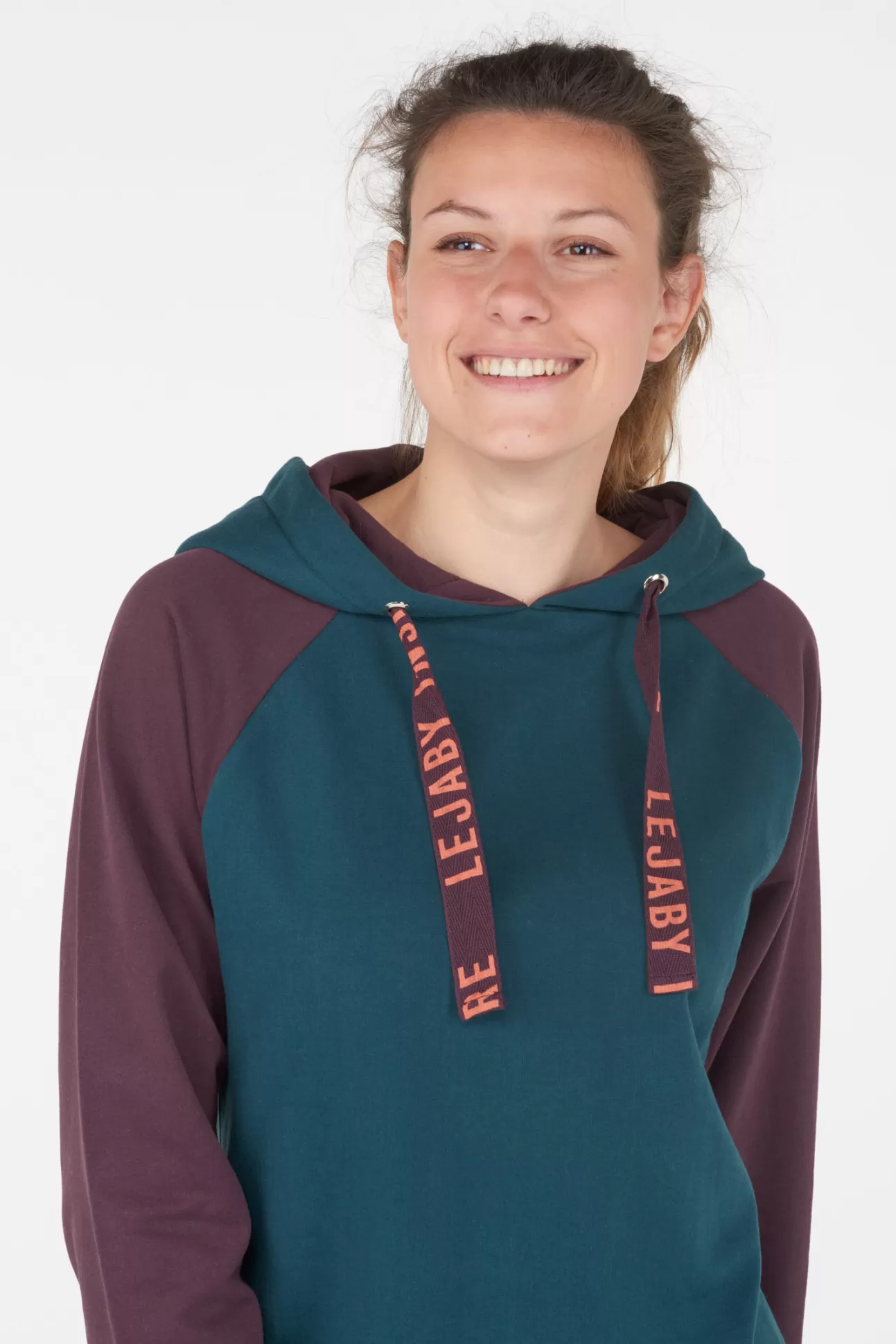 Maison Lejaby Blockcolor*Sweat Capuche Vert Lagoon